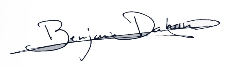 Signature de Benjamin Dahan